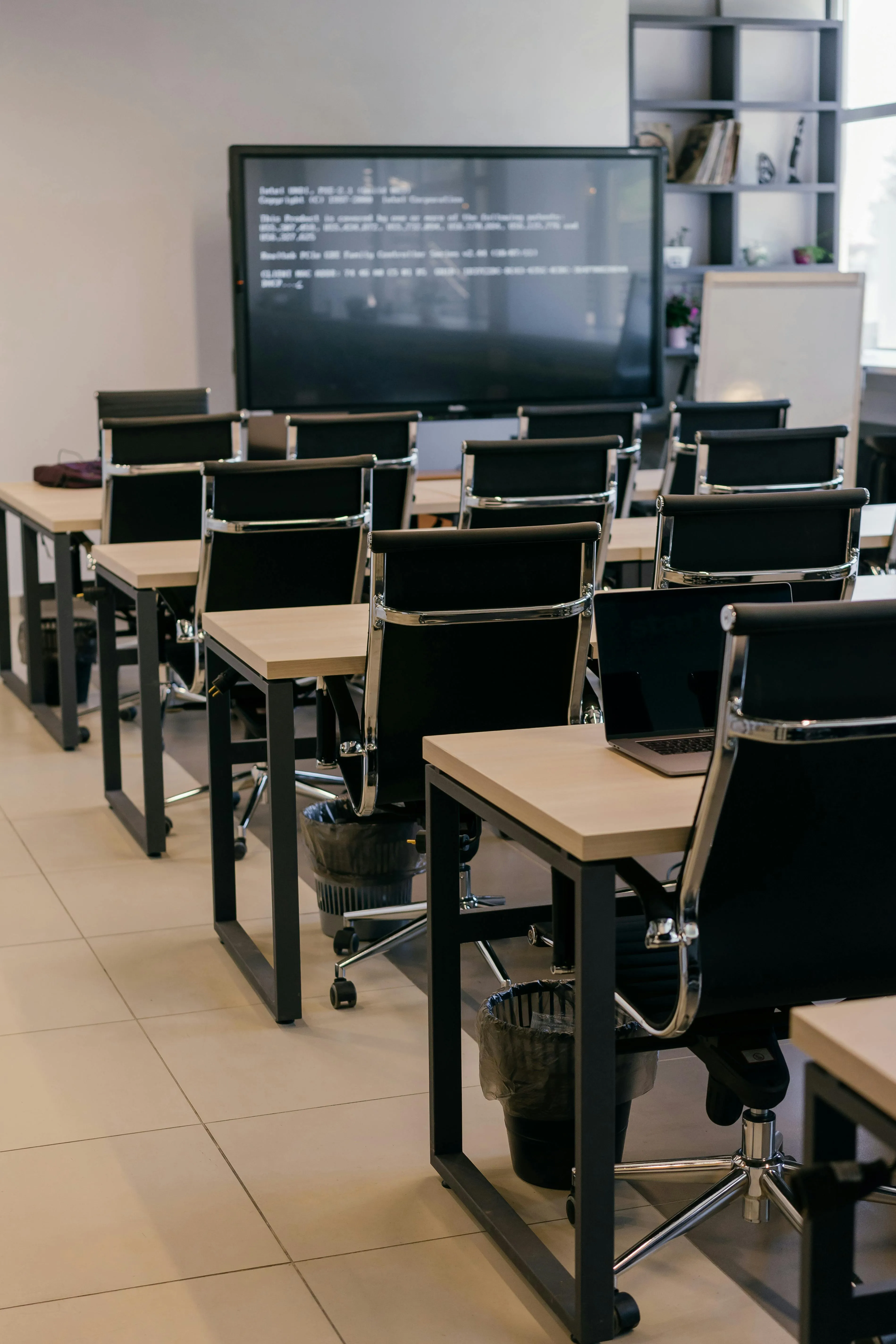 Training room furniture setup